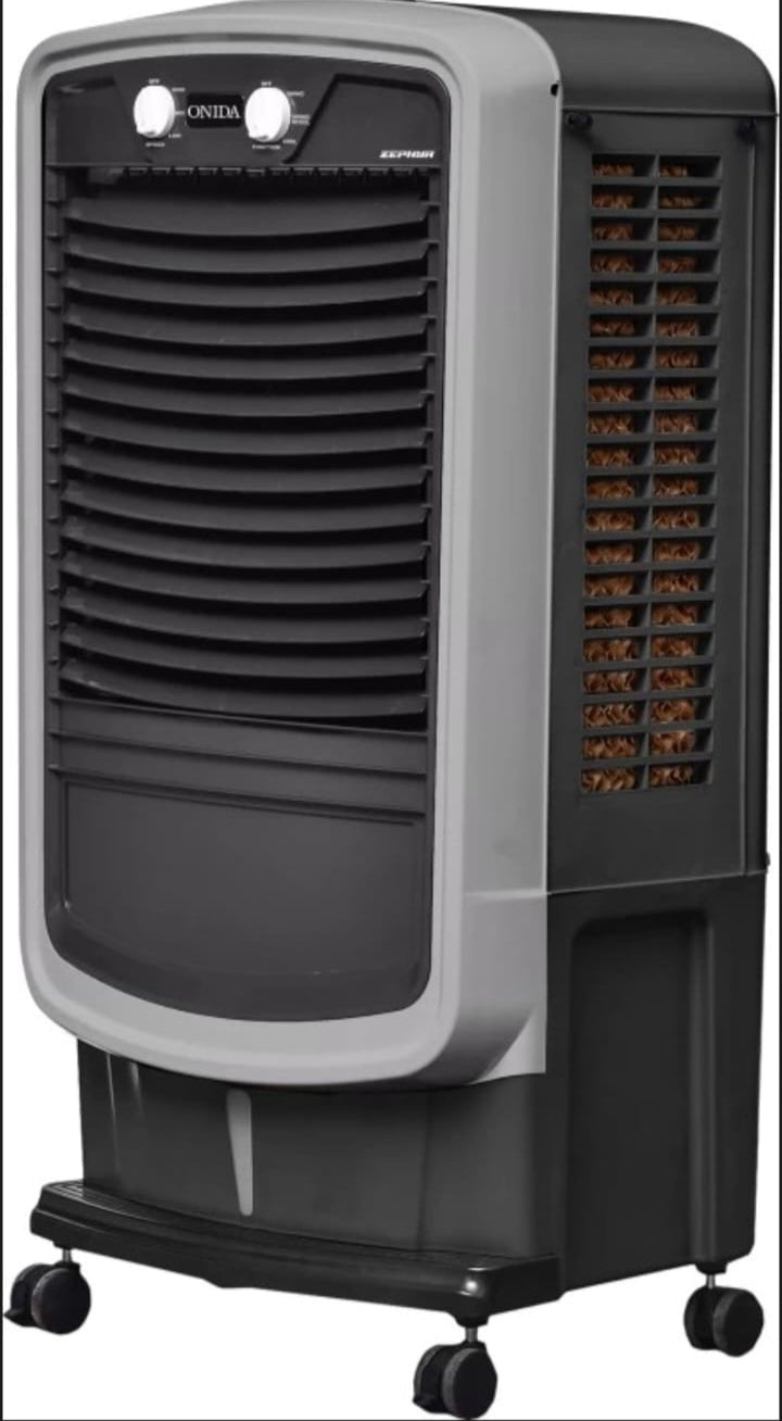 ONIDA ZEPHYR 75L Air Cooler With High Density Honeycomb Pads, Water OverFlow, Water Level Indicator