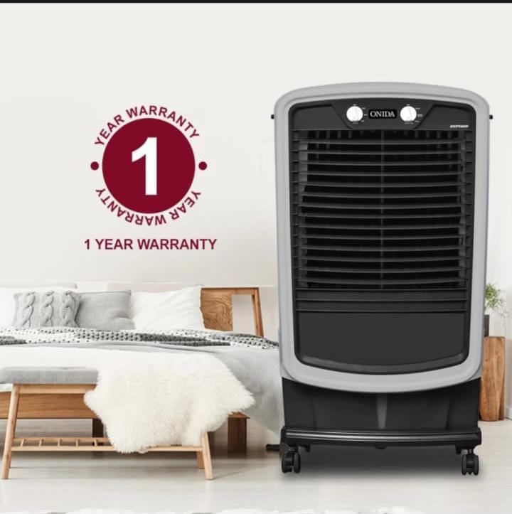 ONIDA ZEPHYR 75L Air Cooler With High Density Honeycomb Pads, Water OverFlow, Water Level Indicator