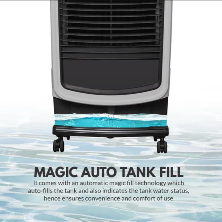 ONIDA ZEPHYR 75L Air Cooler With High Density Honeycomb Pads, Water OverFlow, Water Level Indicator